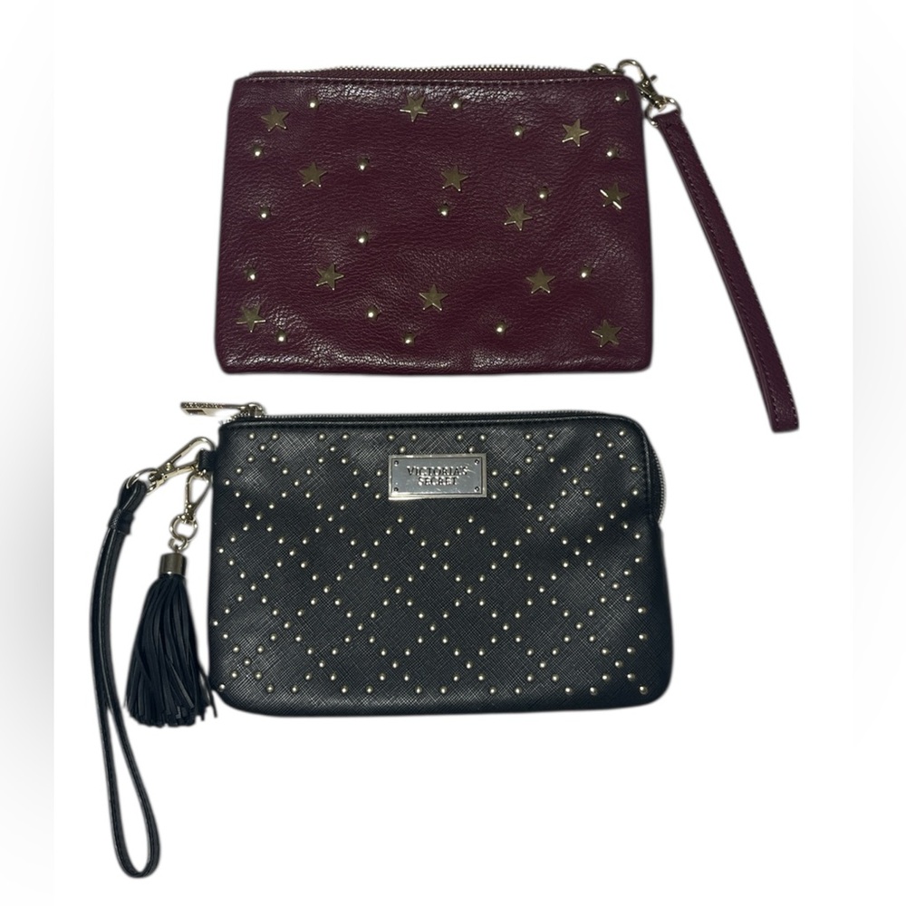 Stylish Black and Burgundy wristlets(G.H Bass and Victoria’s Secret )